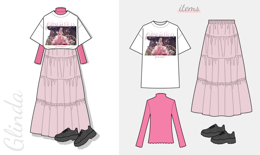 Tシャツグリンダコーデ