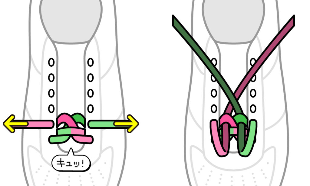 ジッパーの結び方2